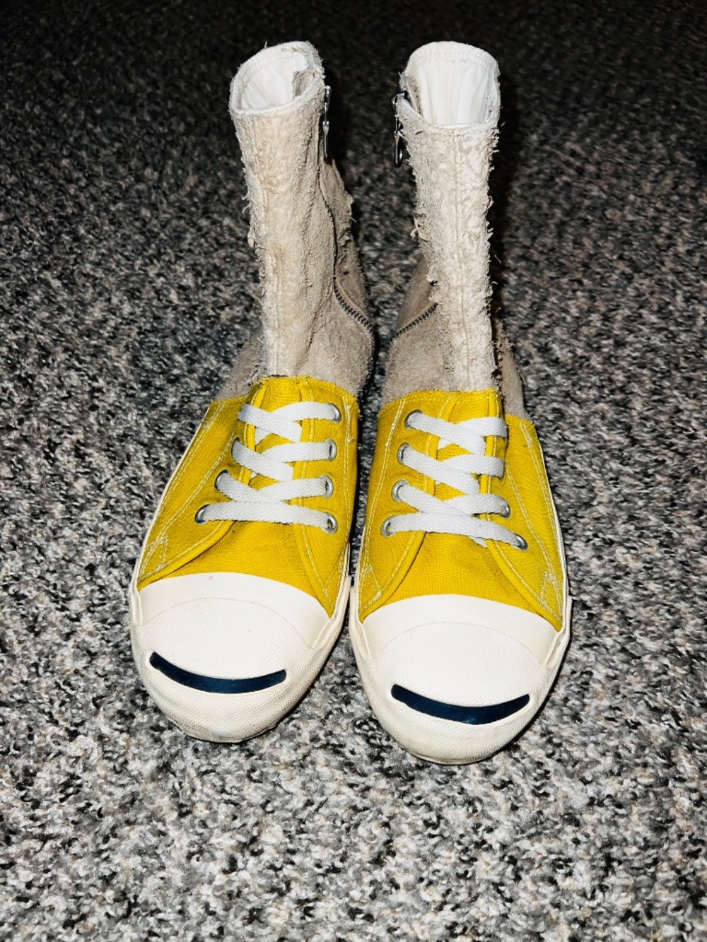 Maison Mihara Yasuhiro Jack Purcell - Archive Hybrid Hi-top Sneakers No OG Box - Picture 2 of 8